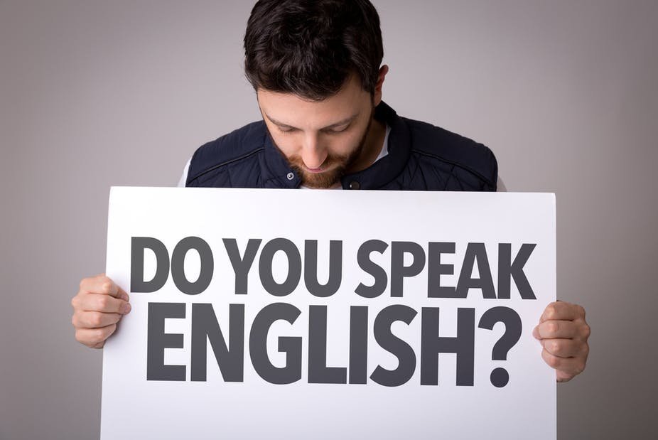 english You will be judged if you can’t speak English
